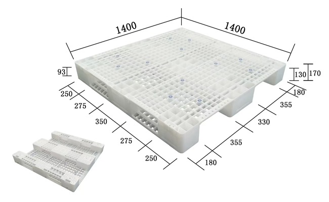 Accommodate eight steel pipes internally  pallet